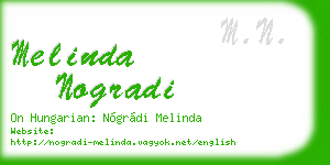 melinda nogradi business card