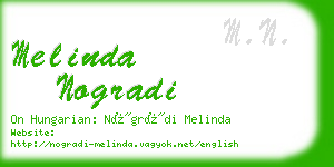 melinda nogradi business card